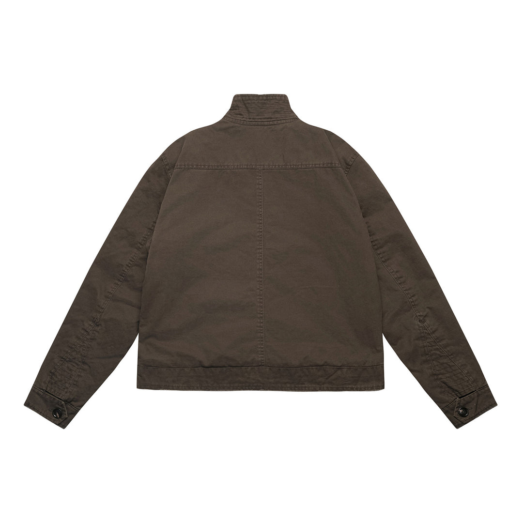 Men's short jacket in field blouson style with soft teddy lining and stand-up collar Mune Fashion