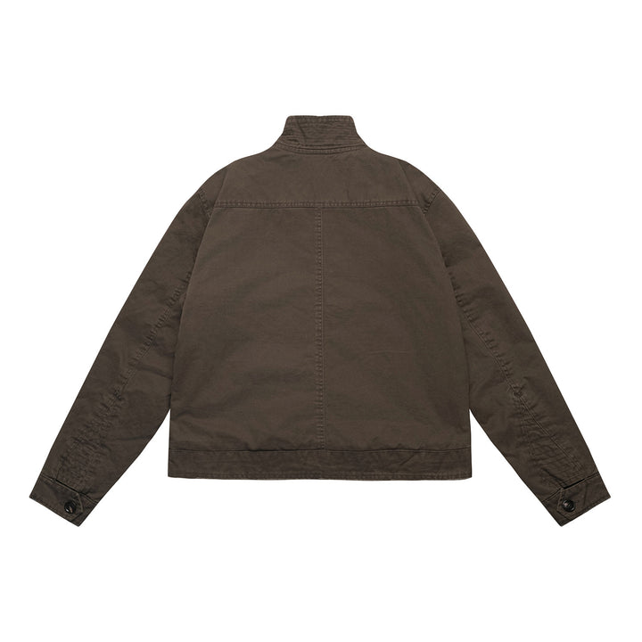 Men's short jacket in field blouson style with soft teddy lining and stand-up collar Mune Fashion
