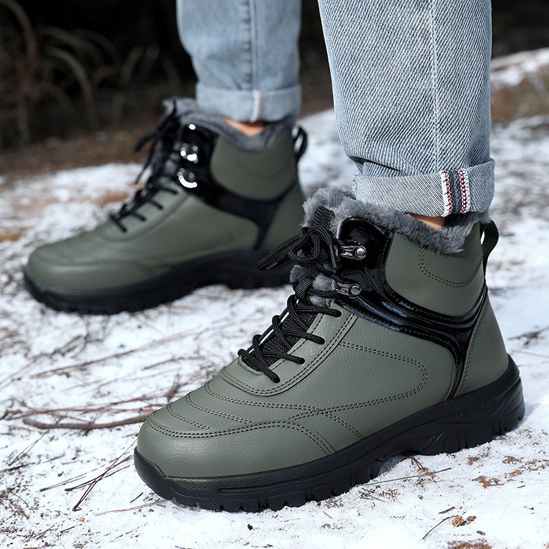 Women Padded Winter Trekking Ankle Boot with Faux Fur Lining and Non-Slip Profile Sole Mune Fashion
