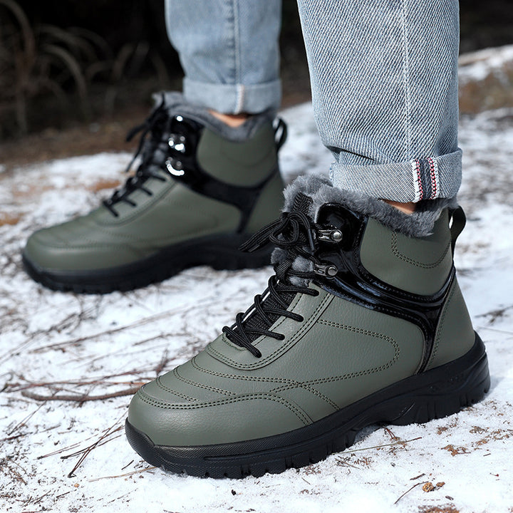 Women Padded Winter Trekking Ankle Boot with Faux Fur Lining and Non-Slip Profile Sole Mune Fashion