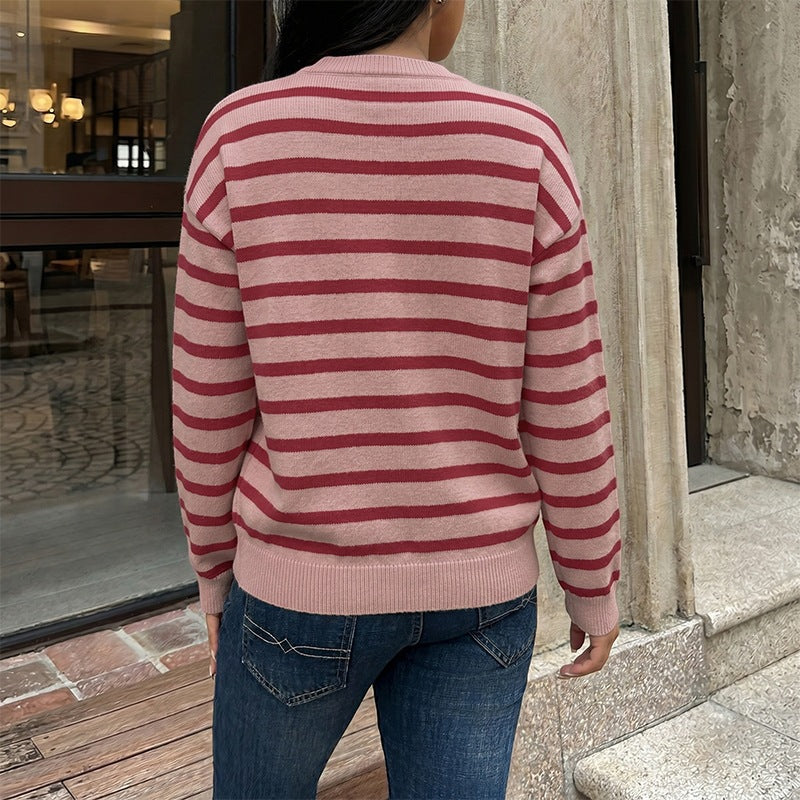 Women's Patterned Sweater Mune Fashion