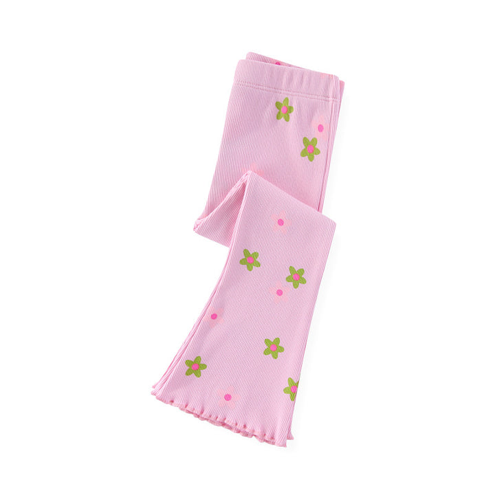 Girl Leggings with floral pattern Mune Fashion