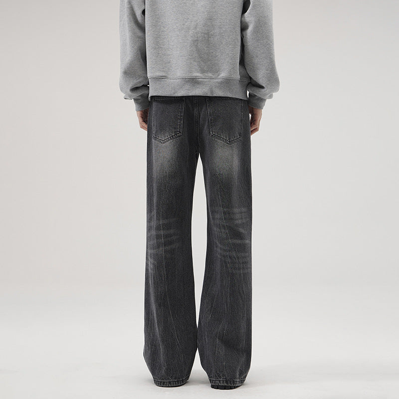 Men's Extra Wide Vintage Baggy Jeans with Drop Crotch and Wide Hem Mune Fashion