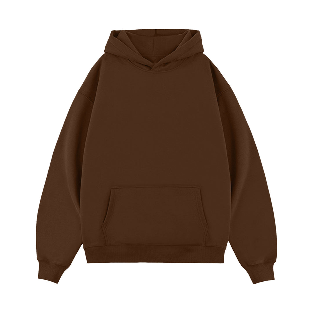 Unisex minimalist oversized hoodie with double hood, dropped shoulder, and wide ribbed hem Mune Fashion