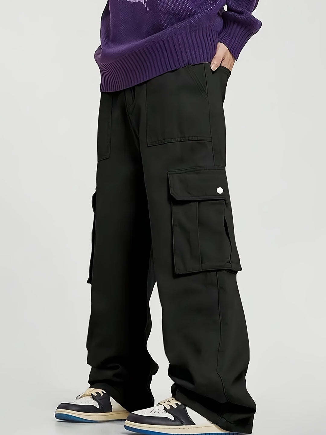 Men's Comfortable Cargo Pants with Five Pockets Mune Fashion