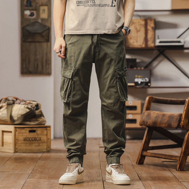 Herren Cargo-Jogginghose im Utility-Style mit verstärkten Klappentaschen und elastischem Saum Mune Fashion