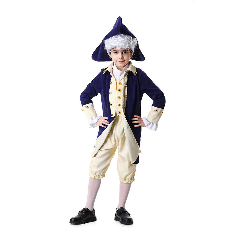 Boys historical costume with tailcoat and tricorn Mune Fashion