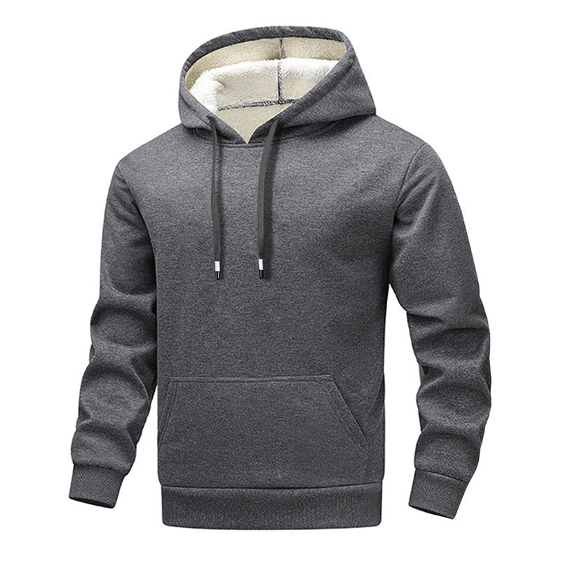 Men's cozy hoodie with cuddly inner lining Mune Fashion