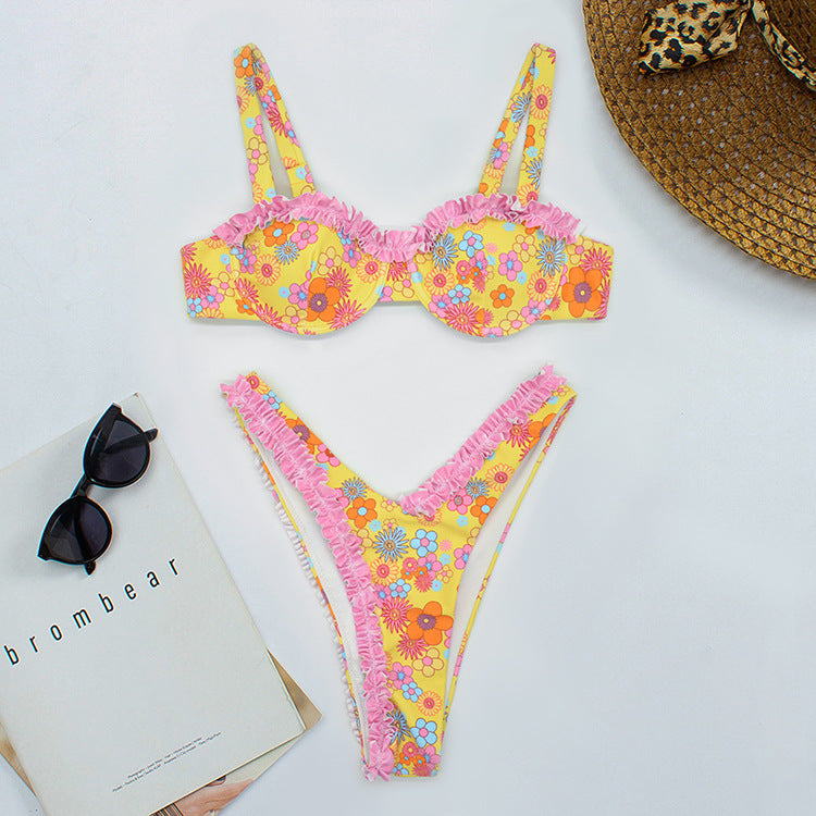 Women Refined Ruffled Bikini Mune Fashion