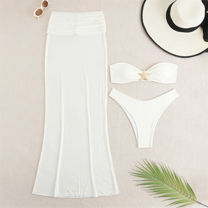 Ladies' bandeau bikini skirt with elegant cut Mune Fashion
