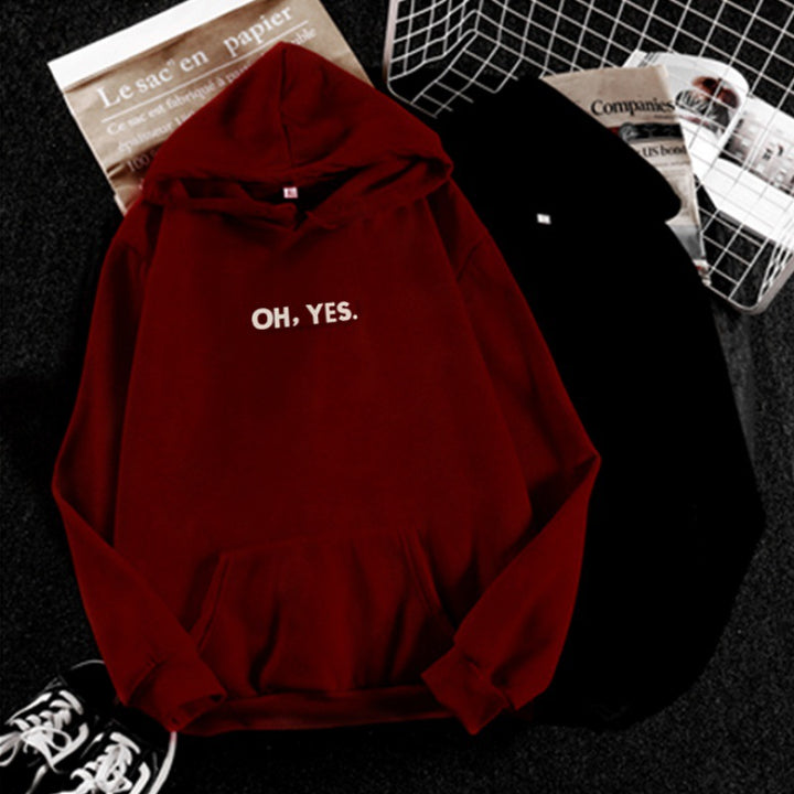 Women's hoodie with soft inner lining, kangaroo pocket, and subtle front print Mune Fashion