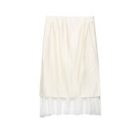 Women's midi skirt with chiffon ruffle and slight drape Mune Fashion