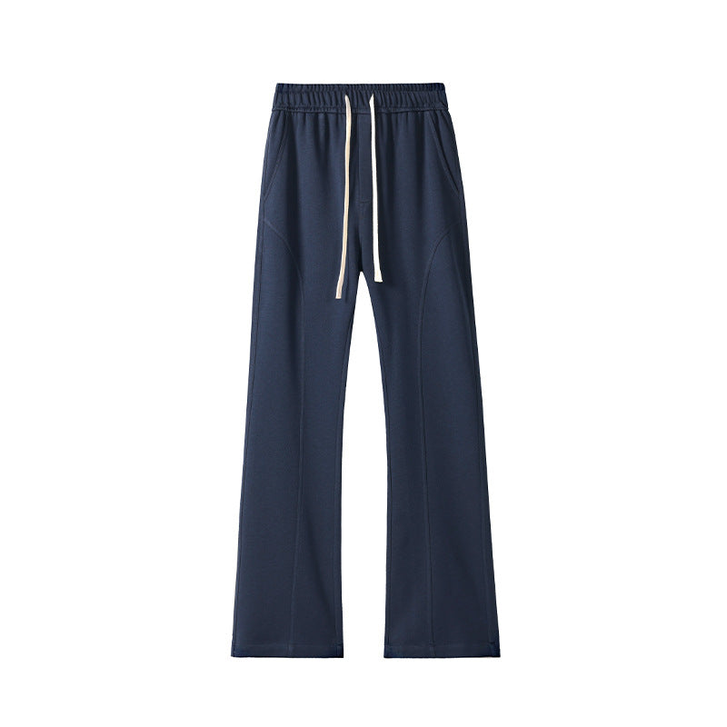 Men's oversized sweatpants in baggy cut with drawstring and decorative seams Mune Fashion