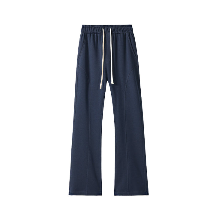 Men's oversized sweatpants in baggy cut with drawstring and decorative seams Mune Fashion