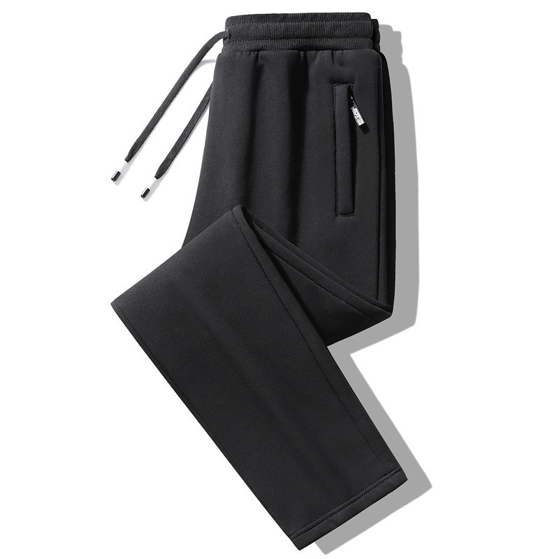 Men's breathable leisure jogging pants with brushed inner lining, drawstring and hidden zip pockets Mune Fashion