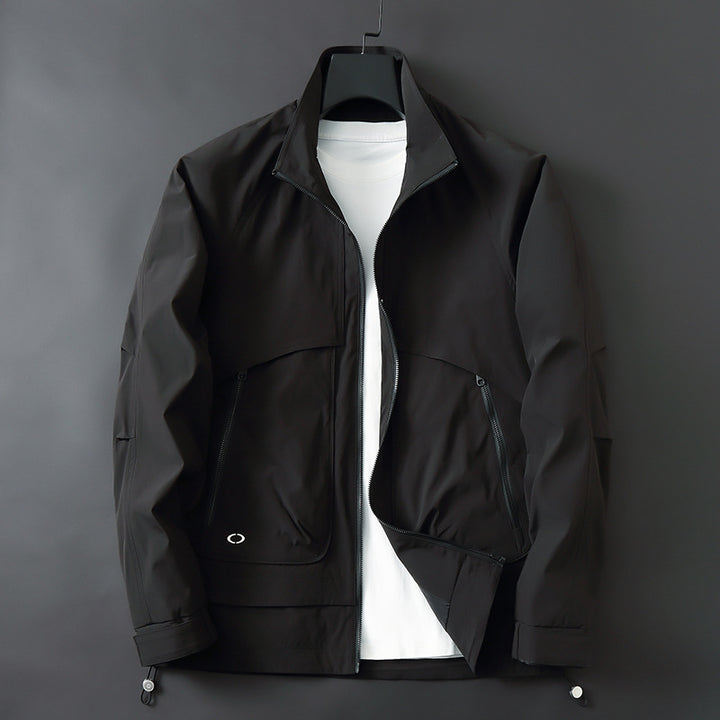 Men's Lightweight Utility Field Jacket with Adjustable Hem and Concealed Zipper Pockets Mune Fashion