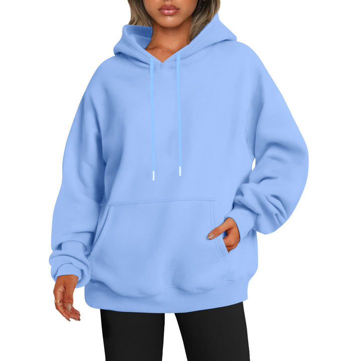 Women’s oversized hoodie dress with kangaroo pocket, extended silhouette and soft French terry Mune Fashion