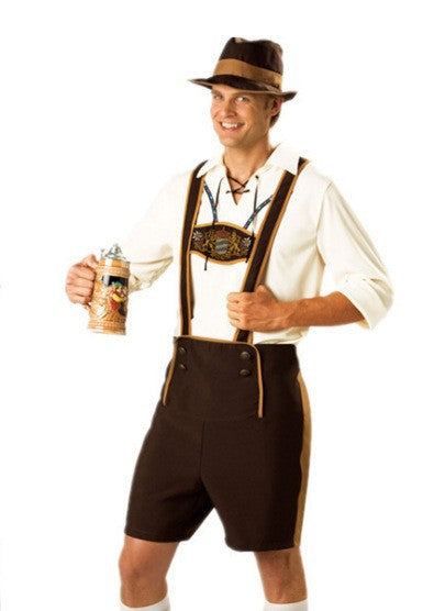 Men's traditional children's lederhosen set with adjustable suspenders and trachten hat Mune Fashion