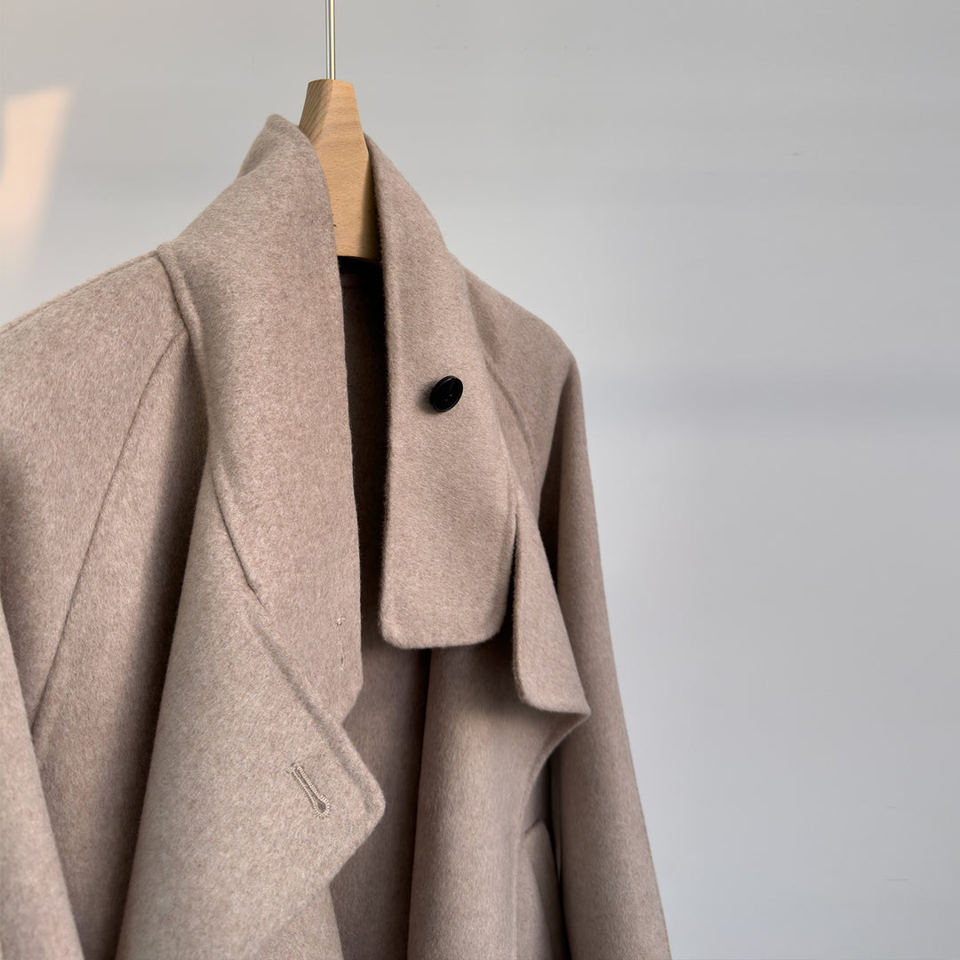 Women luxurious wool blend coat Mune Fashion