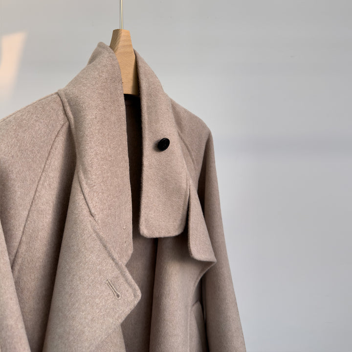 Women luxurious wool blend coat Mune Fashion