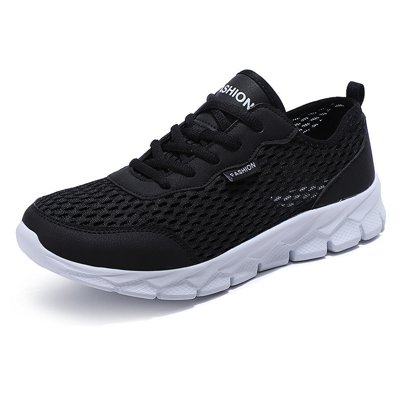 Men's lightweight mesh sneakers with elastic slip collar and cushioning foam sole Mune Fashion