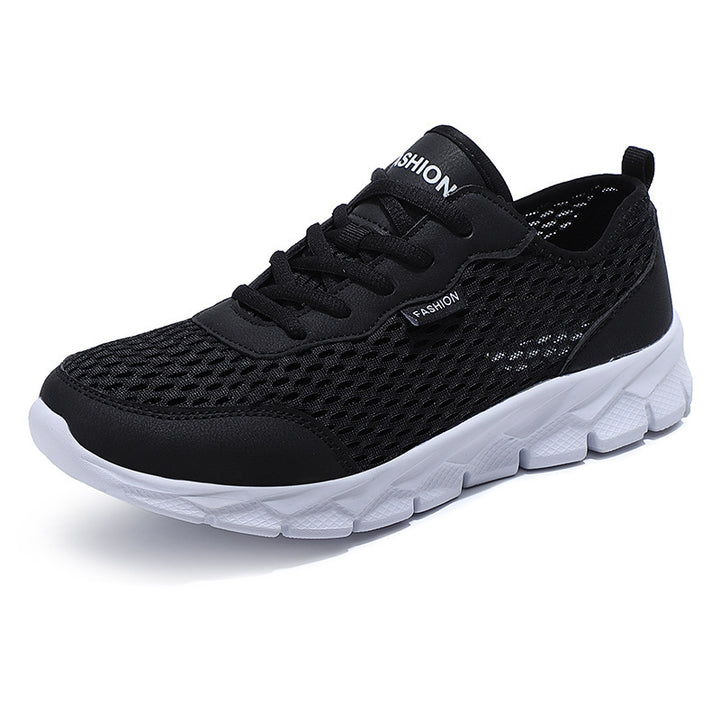Men's lightweight mesh sneakers with elastic slip collar and cushioning foam sole Mune Fashion