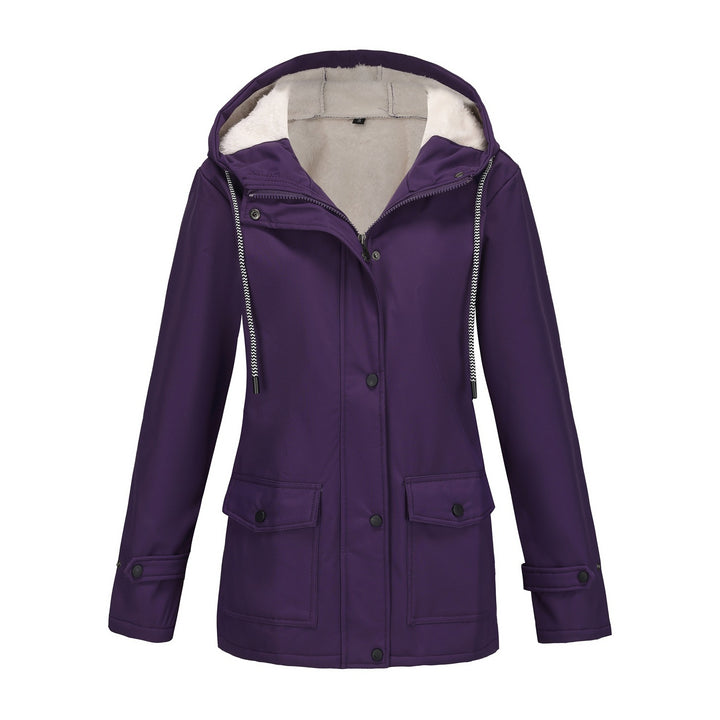 Women's Fashion Outdoor Jacket with Fleece Lining
