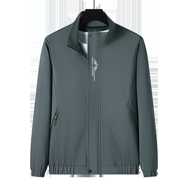 Men's Lightweight Sports Jacket with High Collar Mune Fashion