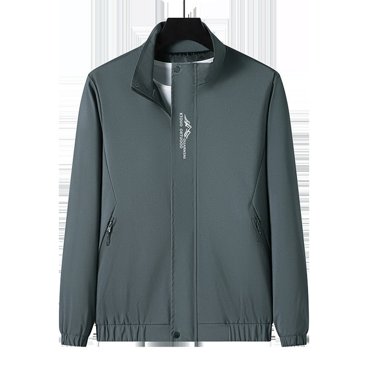 Men's Lightweight Sports Jacket with High Collar Mune Fashion