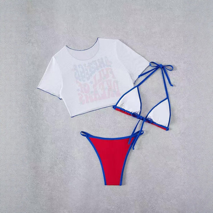 Ladies Crop Top and High Cut Bikini Bottom Mune Fashion