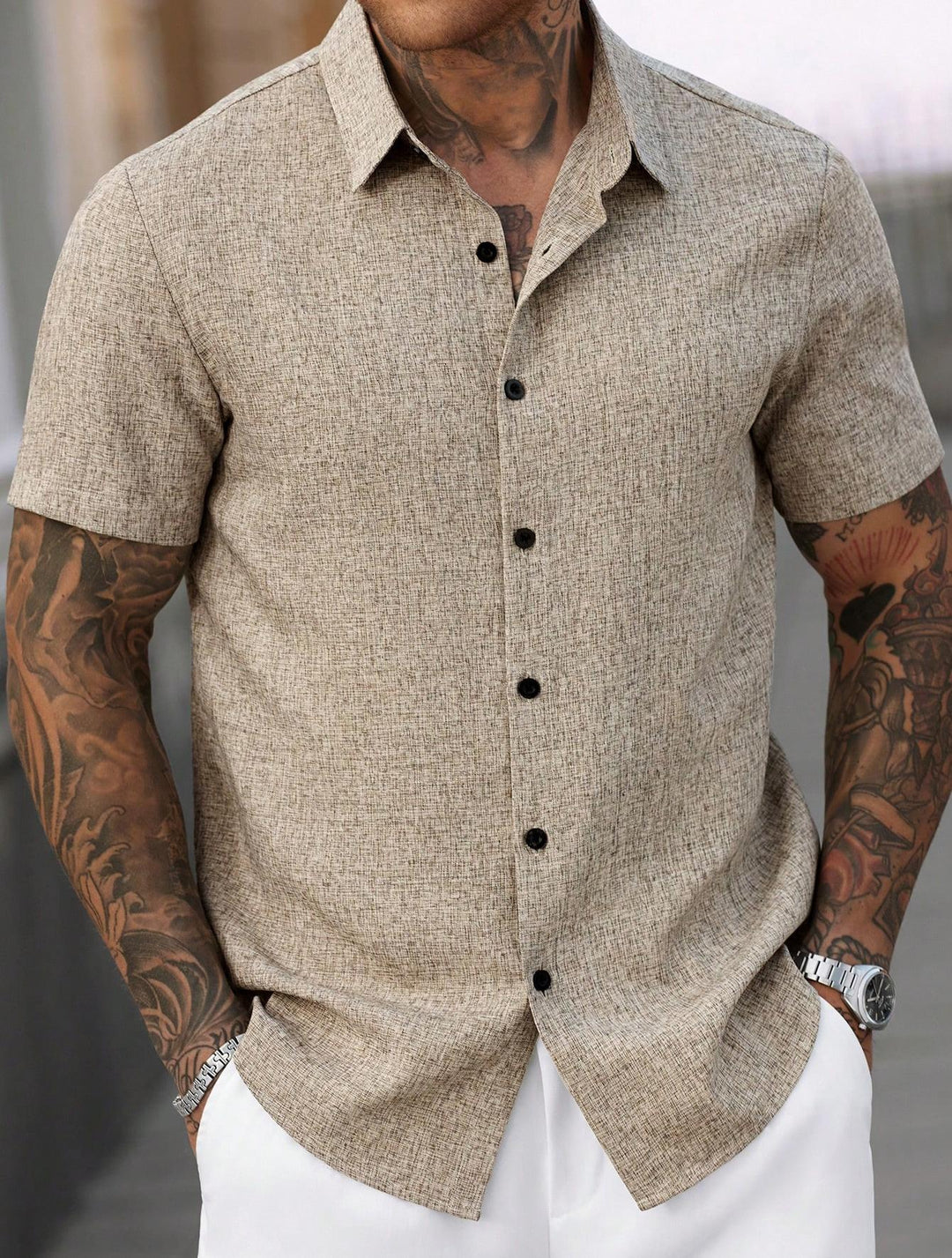 Men's Short Sleeve Shirt Mune Fashion