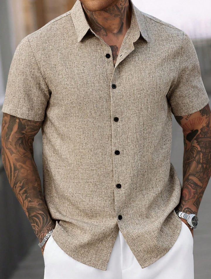 Men's Short Sleeve Shirt Mune Fashion