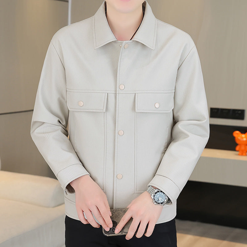 Men's Fashion Leisure Jacket with Two Large Chest Pockets Mune Fashion