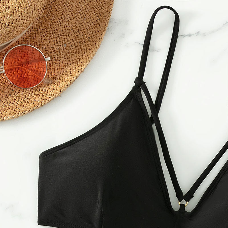 Women Triangle Bikini with sophisticated strap design Mune Fashion