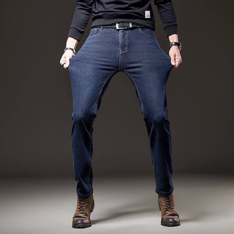 Men's jeans in a straight cut made of stretch denim with a classic five-pocket design Mune Fashion