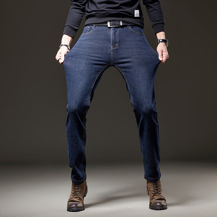 Men's jeans in a straight cut made of stretch denim with a classic five-pocket design Mune Fashion