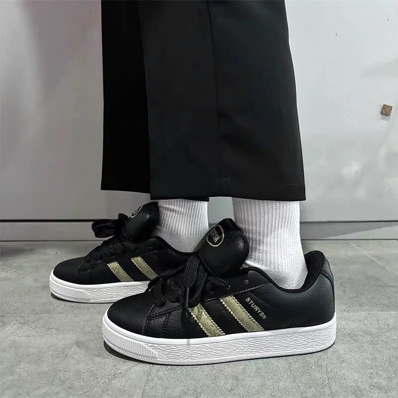 Ladies Sporty Sneakers with Classic Stripe Design Mune Fashion