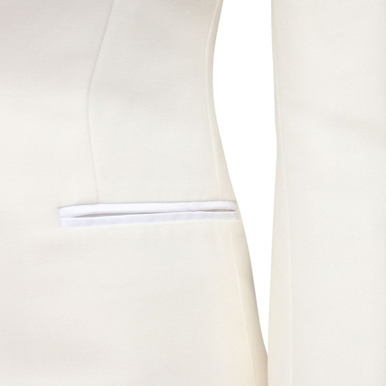 Women Structured Shoulder Blazer in Retro-Tailoring Mune Fashion