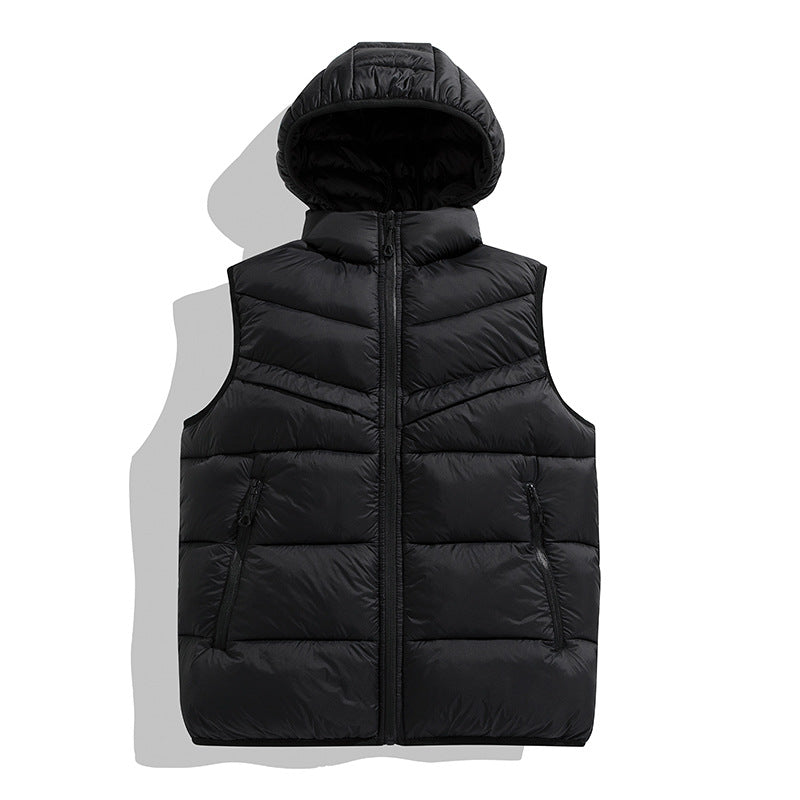 Women's Warm Quilted Vest with Hood Mune Fashion