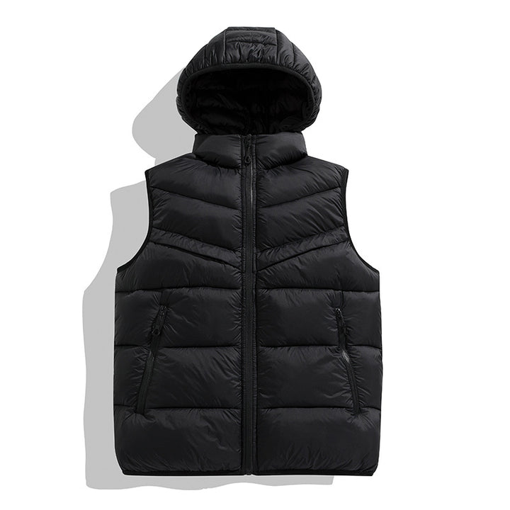 Women's Warm Quilted Vest with Hood Mune Fashion