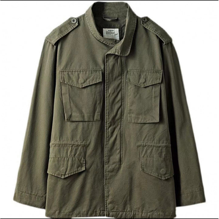 Men's field jacket in military style with epaulettes Mune Fashion