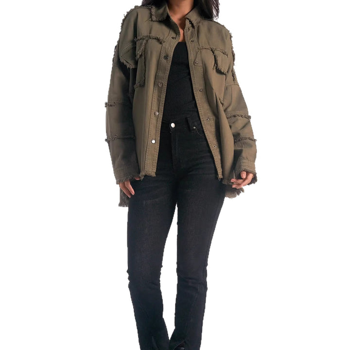 Women's Fashion Overshirt Jacket