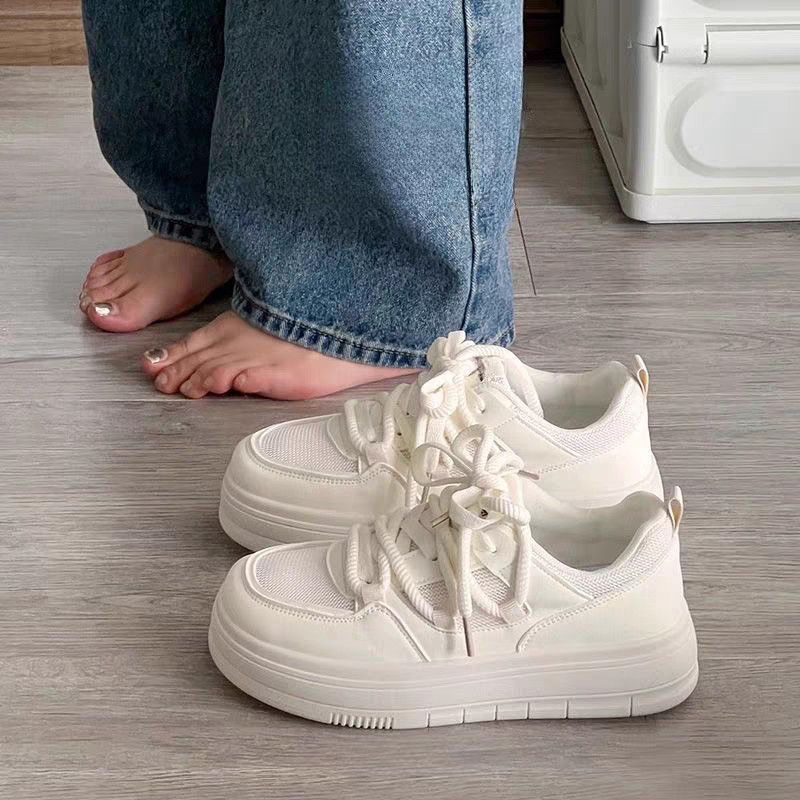 Women Chunky Sneakers with breathable textile surface and stable sole Mune Fashion