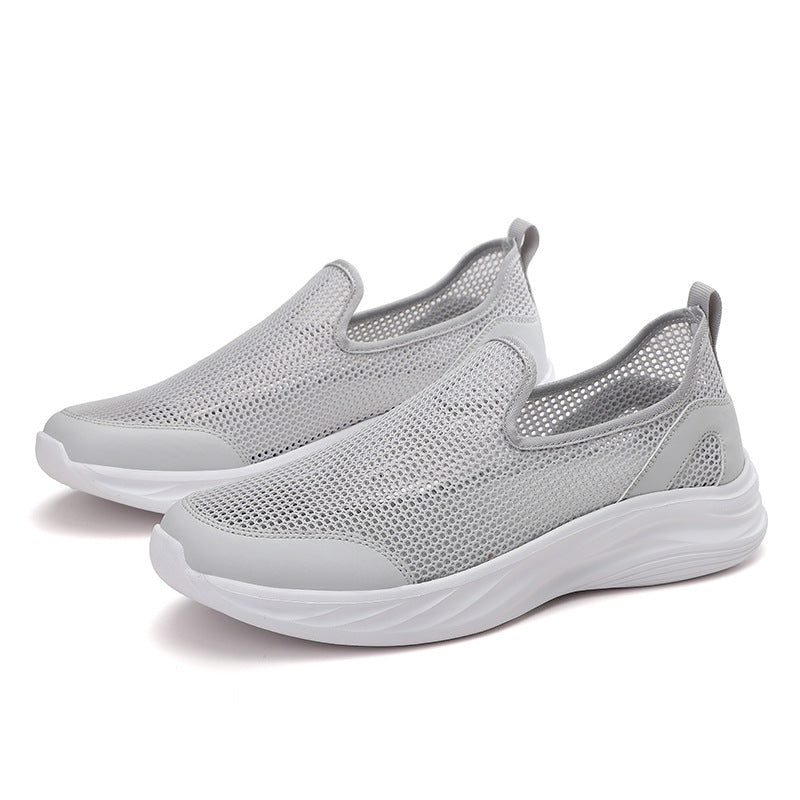 Men's breathable mesh sports shoe with slip-on design and shock-absorbing sole Mune Fashion