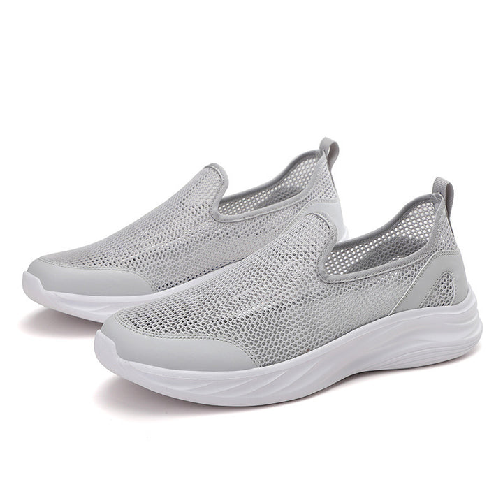 Men's breathable mesh sports shoe with slip-on design and shock-absorbing sole Mune Fashion