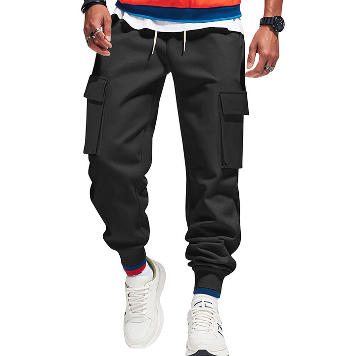 Men's urban utility jogger with drawstring, applied flap pockets and elastic waistband Mune Fashion