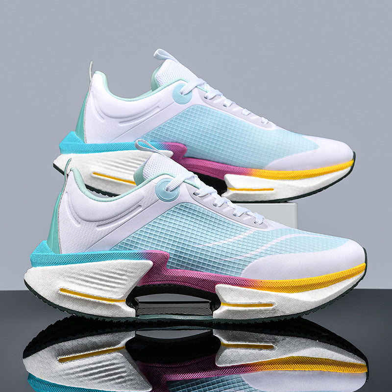 Unisex lightweight street running shoes with stabilizing TPU heel cap, responsive EVA midsole, and grippy profile rubber outsole Mune Fashion