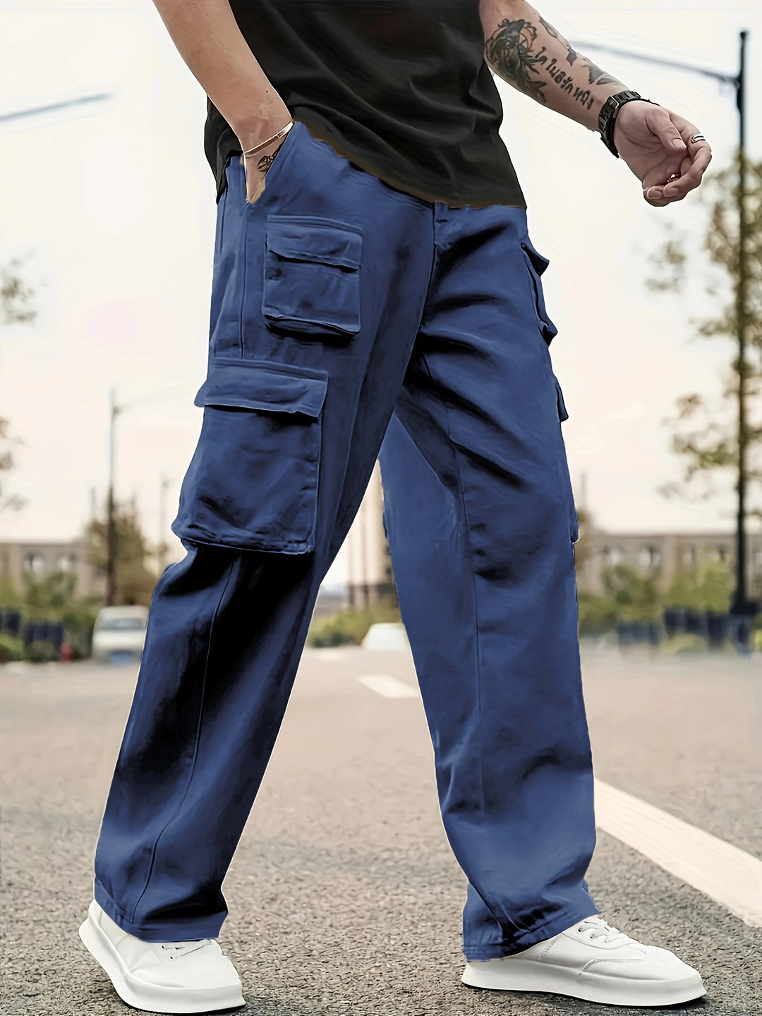 Men's Fashion Cargo Pants with Practical Zipper Pockets Mune Fashion