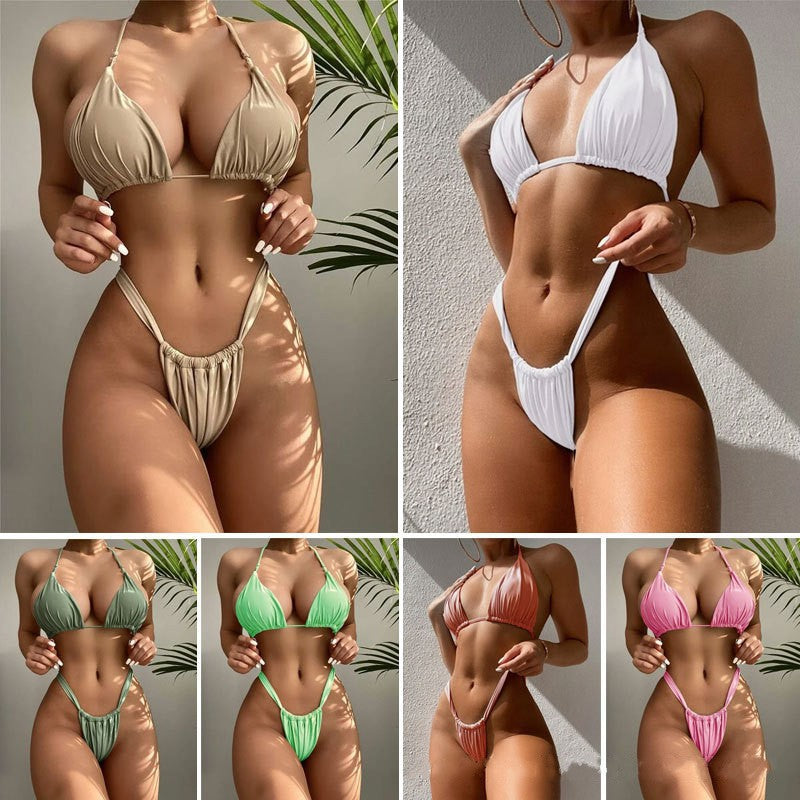 Ladies triangle bikini with high leg cut Mune Fashion