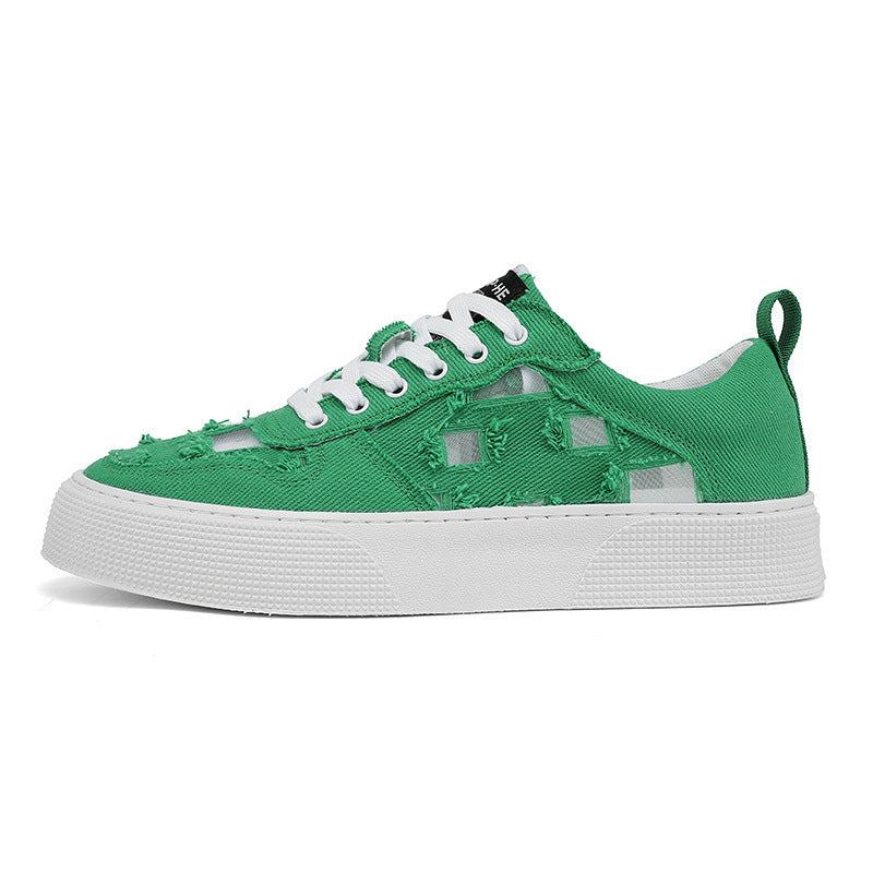 Women's fashionable sneakers with trendy distressed look and durable upper material Mune Fashion